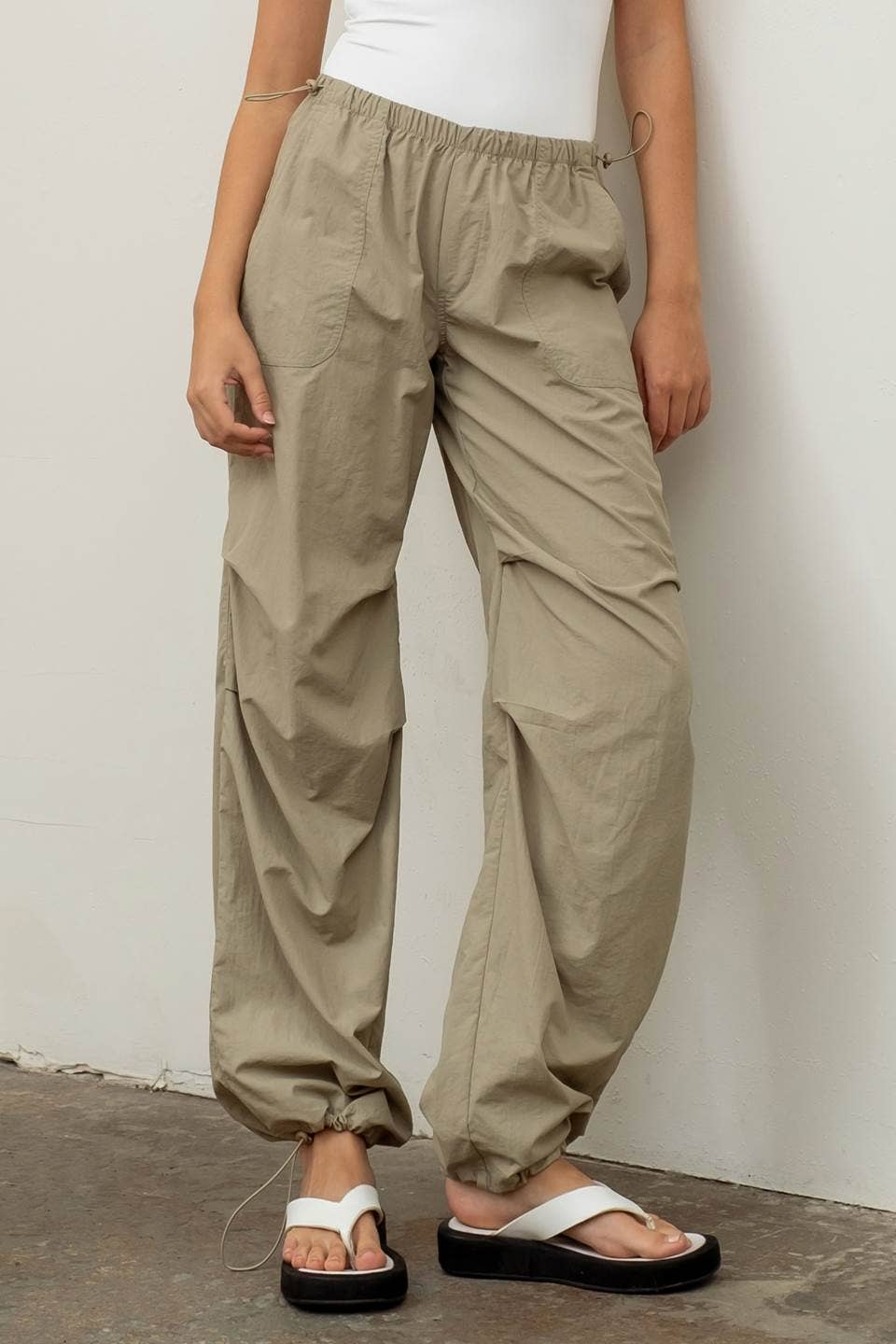 Aspen Drawstring Wide Leg Pants