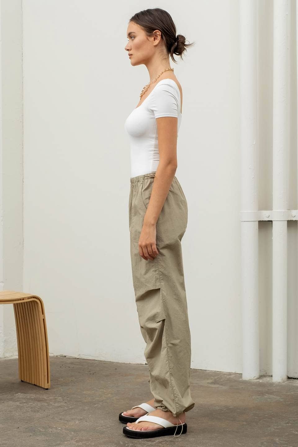 Aspen Drawstring Wide Leg Pants