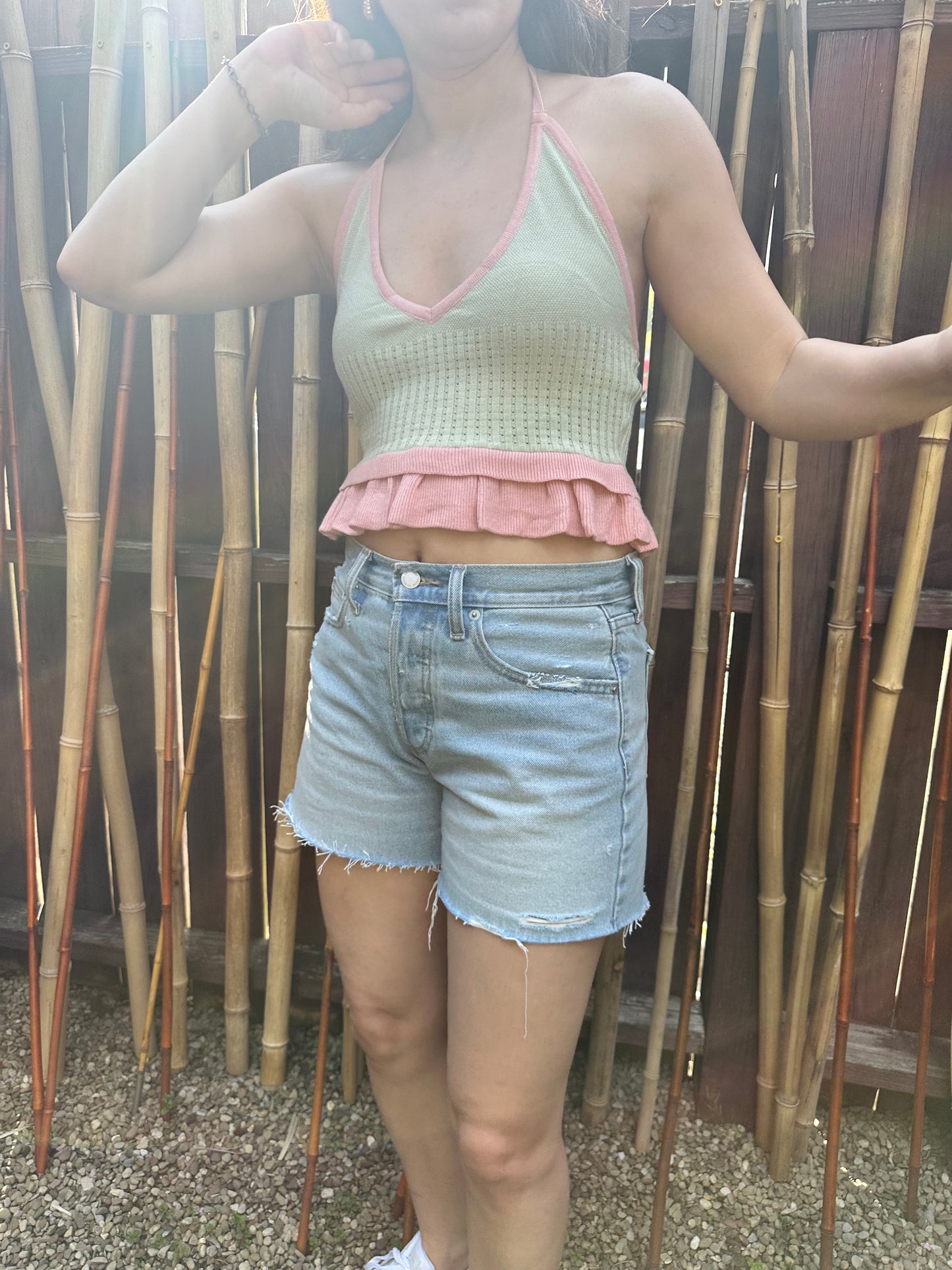 Polly Cotton Candy Halter Top